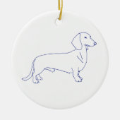 Hunderasse Dackel セラミックオーナメント (正面)