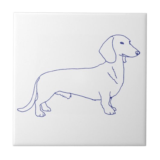 Hunderasse Dackel タイル (正面)