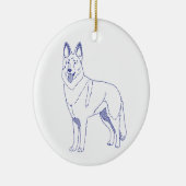 Hunderasse Deutscher Schäferhund セラミックオーナメント (右)
