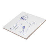 Hunderasse Goldendoodle タイル (側面)