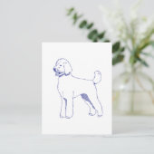 Hunderasse Goldendoodle ポストカード (スタンド正面)