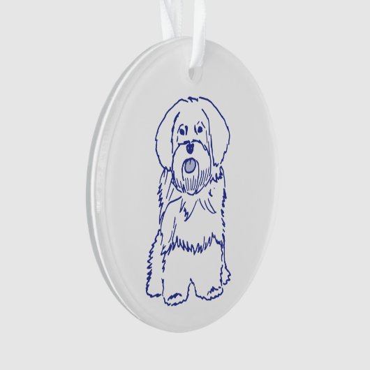 Hunderasse Havanese オーナメント (正面)