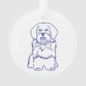 Hunderasse Havanese オーナメント (正面)