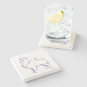 Hunderasse Spitz ストーンコースター (横)