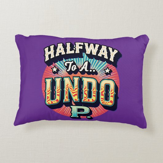 Hundoへの途中 – 50誕生日 アクセントクッション (裏面)