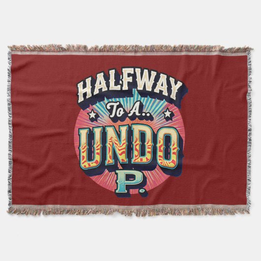 Hundoへの途中 – 50誕生日 スローブランケット (正面)