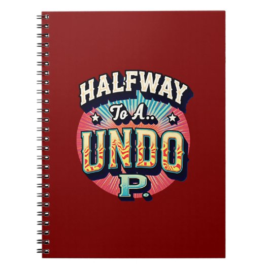 Hundoへの途中 – 50誕生日 ノートブック (正面)