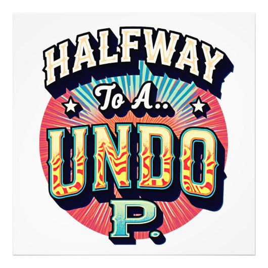 Hundoへの途中 – 50誕生日 フォトプリント            (正面)