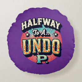 Hundoへの途中 – 50誕生日 ラウンドクッション