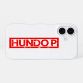 Hundo Pスタンプ iPhone 16ケース (裏面横)