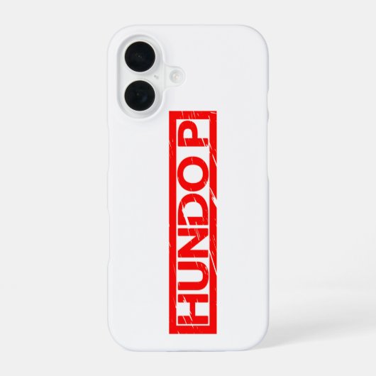 Hundo Pスタンプ iPhone 16ケース (裏面)