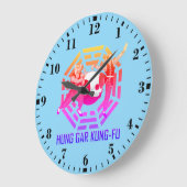 Hung Gar Kung-Fu ラージ壁時計 (傾斜)
