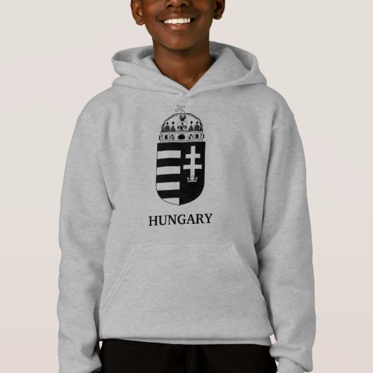 Hungarian Coat of Arms Contemporary Monochrome Art (正面)