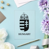 Hungarian Coat of Arms Contemporary Monochrome Art アクリル招待状 (インサイチュ (ウェディング))