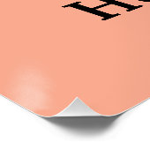 Hungarian Coat of Arms Contemporary Monochrome Art ポスター (コーナー)