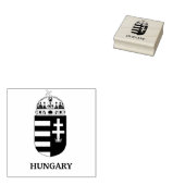Hungarian Coat of Arms Contemporary Monochrome Art ラバースタンプ (押印)