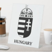 Hungarian Coat of Arms Contemporary Monochrome Art 台座サイン (インサイチュ)