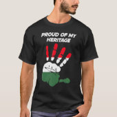 Hungarian Flag Printed Palm Tシャツ (正面)