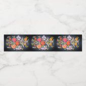 hungarian flowers -vibrant colors ペットボトルラベル (シングルラベル)