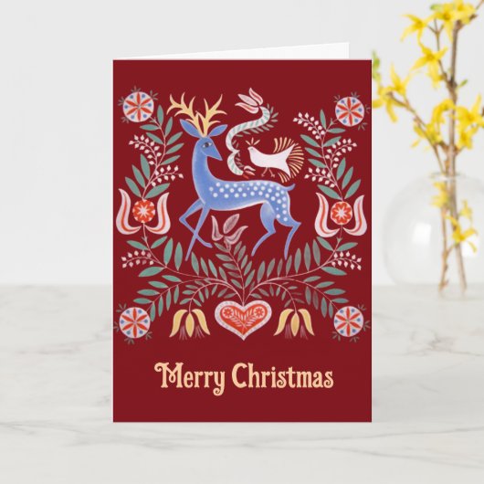 Hungarian Folk Art カード (黄色い花)