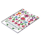 Hungarian Folk Floral Family Recipe Notebook ノートブック (左側)