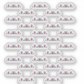 Hungarian Folk Floral Pattern シール (正面)