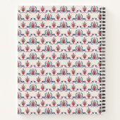 Hungarian Folk Floral Pattern ノートブック (裏面)
