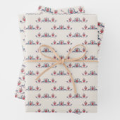 Hungarian Folk Floral Pattern ラッピングペーパーシート (インサイチュ)