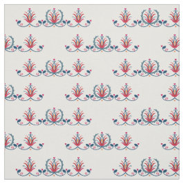 Hungarian Folk Floral Textile Pattern ファブリック