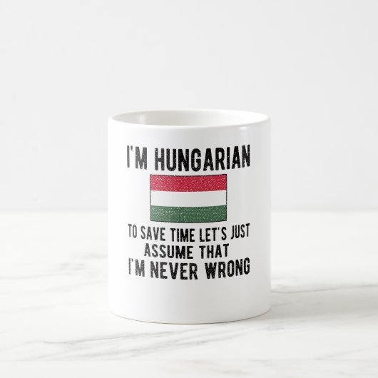 Hungarian Heritage Hungary Roots Hungarian Flag コーヒーマグカップ (中央)