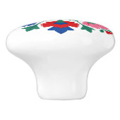 Hungarian Kalocsa Floral Folk Art Ceramic Knob セラミックノブ (側面)