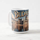 Hungarian Parliament Building in Budapest コーヒーマグカップ (正面左)
