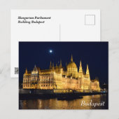 Hungarian Parliament building in Budapest ポストカード (正面/裏面)