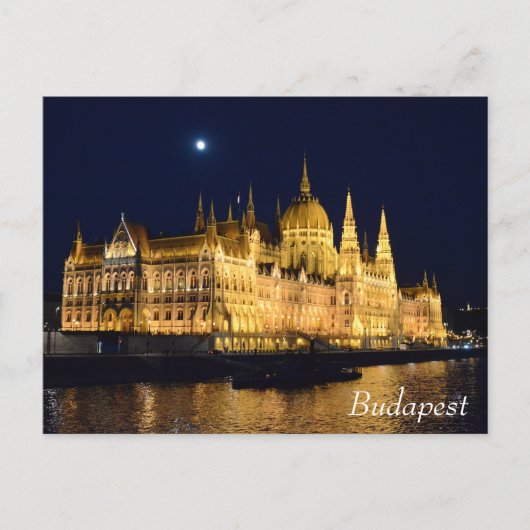 Hungarian Parliament building in Budapest ポストカード (正面)