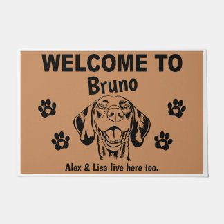 Hungarian Vizsla Personalized Door Mat Doormat  ドアマット