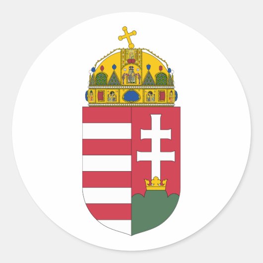 Hungary coat of arms ラウンドシール (正面)