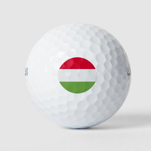 Hungary Flag ゴルフボール (正面)