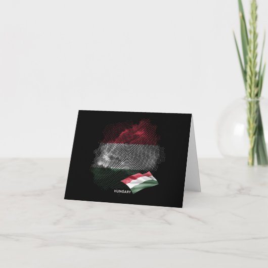 Hungary flag ノートカード (正面)