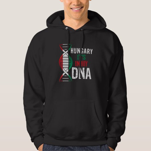Hungary It s In My DNA Proud Hungarian Hungary Fla パーカ (正面)