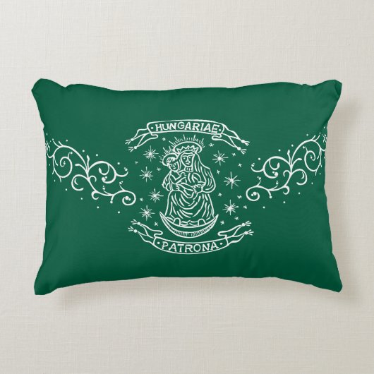 hungary religious motif medieval virgin mary jesus アクセントクッション (正面)