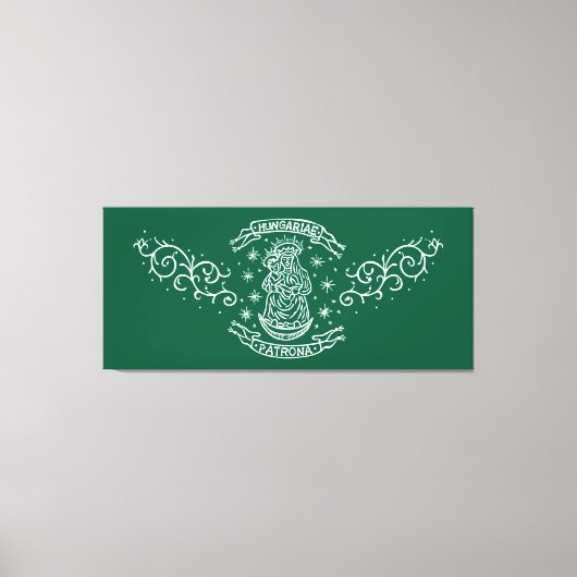 hungary religious motif medieval virgin mary jesus キャンバスプリント (正面)