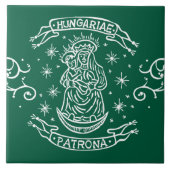 hungary religious motif medieval virgin mary jesus タイル (正面)