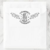 hungary religious motif medieval virgin mary jesus 長方形シール (バッグ)