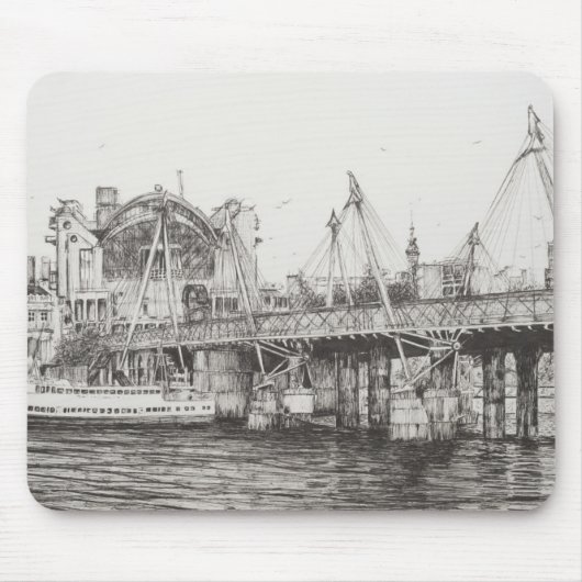 Hungerford橋ロンドン30/10/2006 マウスパッド (正面)