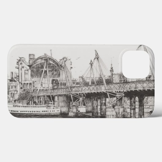 Hungerford橋ロンドン30/10/2006 Case-Mate iPhoneケース (裏面 (横))