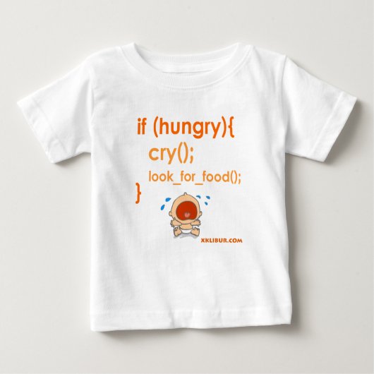Hungry Baby ベビーTシャツ (正面)