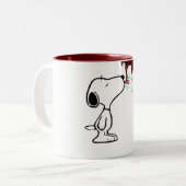 "Hungry Dog & Dripping Chocolate Fun Mug" ツートーンマグカップ (正面左)