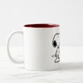 "Hungry Dog & Dripping Chocolate Fun Mug" ツートーンマグカップ (左)