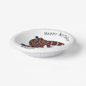 hungry gila monster lizard のイラスト ペーパーボウル (傾斜あり)
