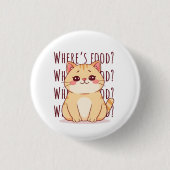 Hungry Ginger Cat  缶バッジ (正面)